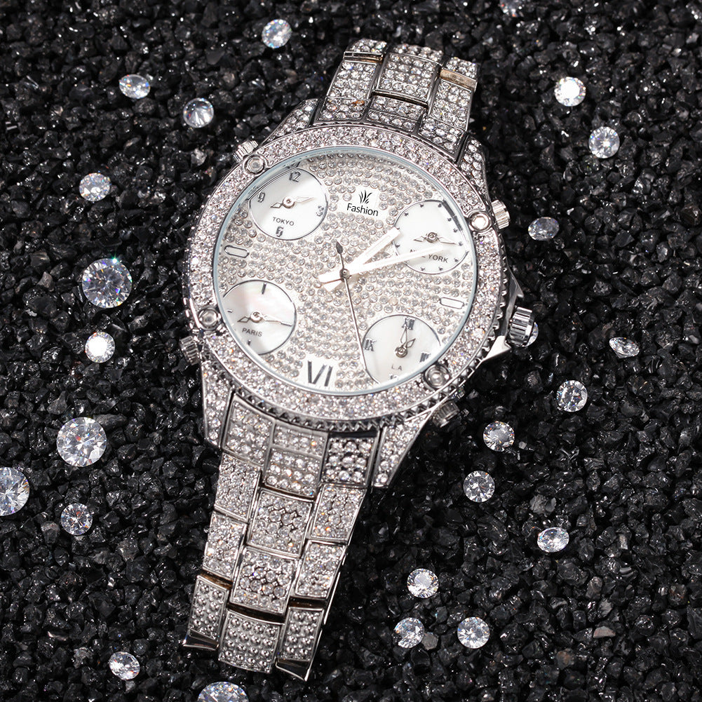 Diamond Hip-hop Men's Watches