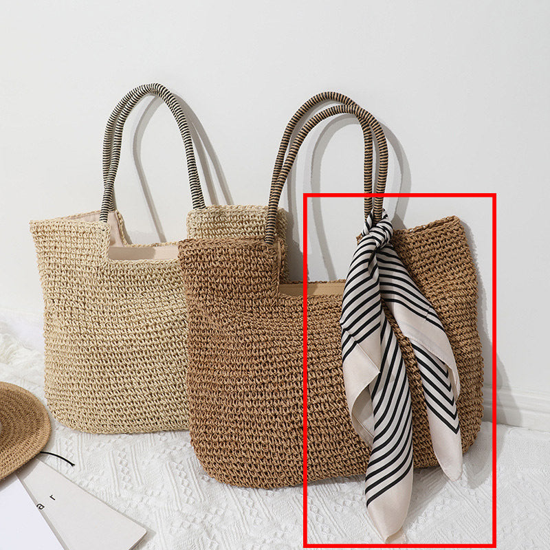 Vintage Straw Bag Large Capacity Woven Tote