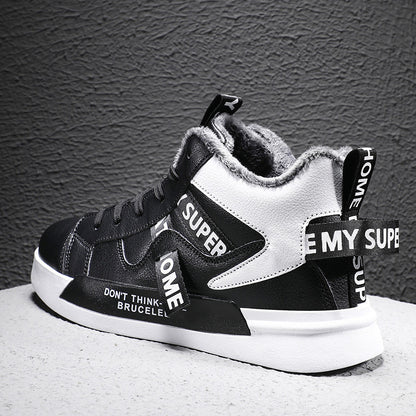 High Top Men's Shoes Youth Sneakers Winter Dad Shoes