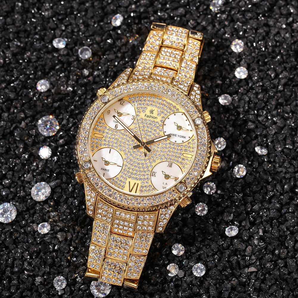 Diamond Hip-hop Men's Watches