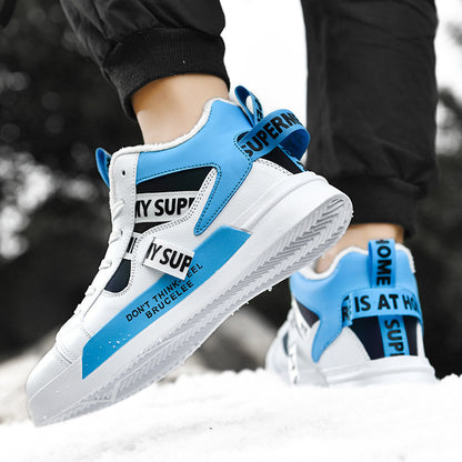 High Top Men's Shoes Youth Sneakers Winter Dad Shoes