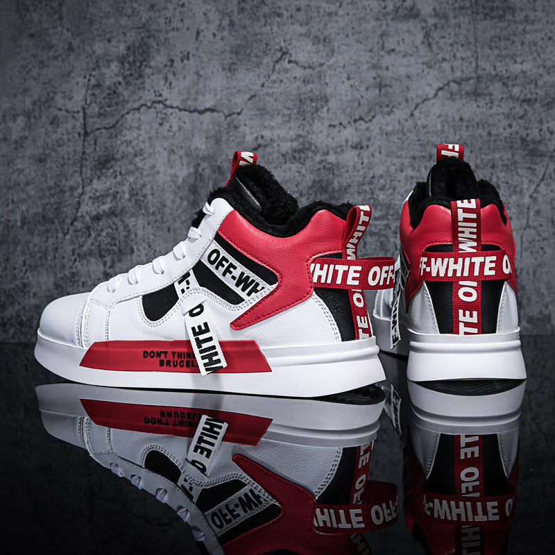 High Top Men's Shoes Youth Sneakers Winter Dad Shoes