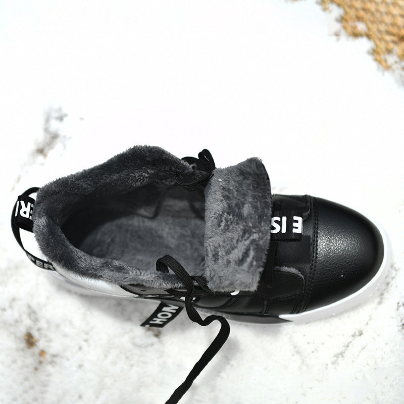 High Top Men's Shoes Youth Sneakers Winter Dad Shoes