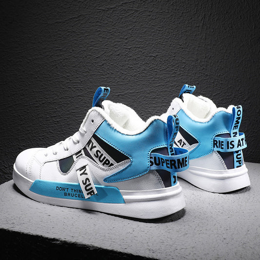 High Top Men's Shoes Youth Sneakers Winter Dad Shoes